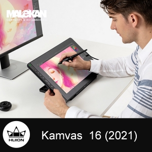 مانیتور طراحی 16اینچ هویون(بهمراه پایه) مدل-(2021)Huion-Kamvas16