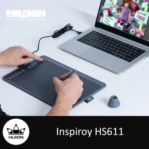 قلم نوری هویون(خاکستری) مدل-Huion-HS611
