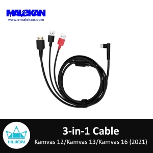 کابل یدکی هویون (3به1)-Huion 3-1 Cable