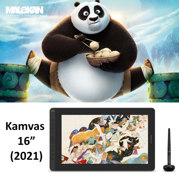 مانیتور طراحی 16اینچ هویون(بهمراه پایه) مدل-(2021)Huion-Kamvas16