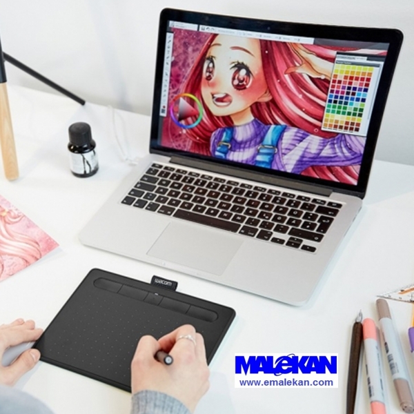 اینتوس وکام 4100اسمال+بلوتوث رنگ مشکی-Wacom Intuos Small CTL-4100WL 