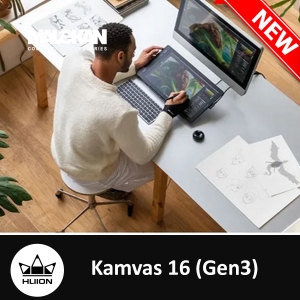 مانیتور طراحی 16اینچ هویون (نسل سوم)(رنگ مشکی)-Huion-Kamvas16