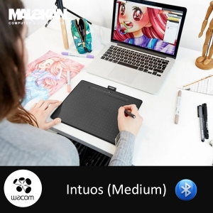 اینتوس مدیوم+بلوتوث رنگ مشکی-Wacom Intuos Medium CTL-6100WL 