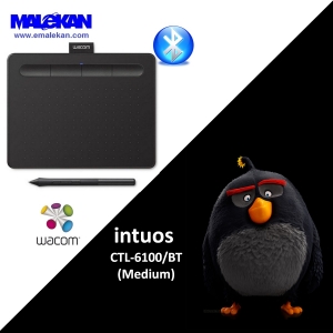 اینتوس مدیوم+بلوتوث رنگ مشکی-Wacom Intuos Medium CTL-6100WL