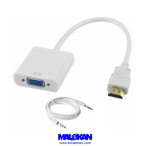 تبدیل اچ دی ام ای به وی جی ای -hdmi  to VGA Adaptor