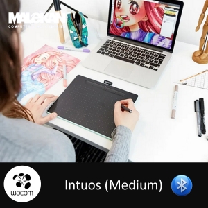 اینتوس مدیوم+بلوتوث رنگ سبز پسته ای-Wacom Intuos Medium CTL-6100WL 