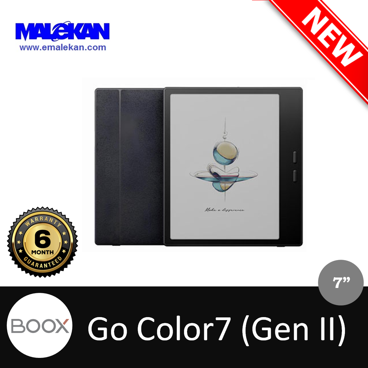 کتابخوان بوکس مدل گو کالر7 (نسل دوم)+ششماه گارانتی رسمی)- Boox Go color 
