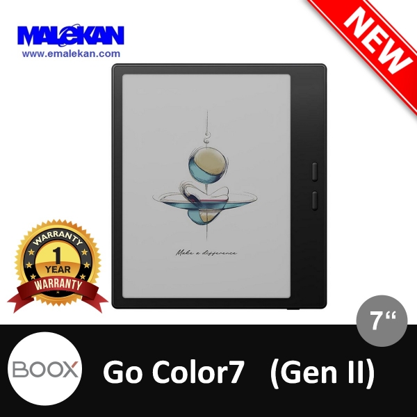 کتابخوان بوکس مدل گو کالر7 (نسل دوم)(مشکی)(+یکسال گارانتی رسمی)- Boox Go color 